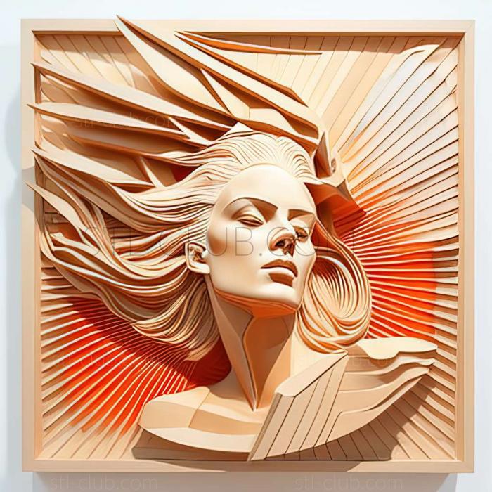 3D model James Rosenquist American artist (STL)